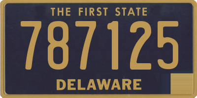 DE license plate 787125
