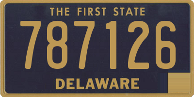 DE license plate 787126