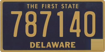 DE license plate 787140