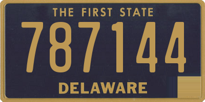 DE license plate 787144