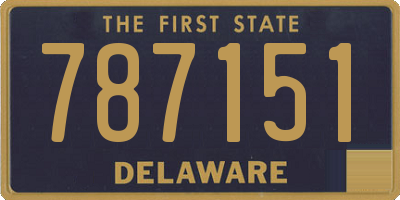 DE license plate 787151