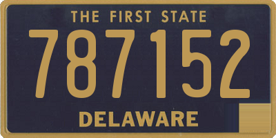DE license plate 787152