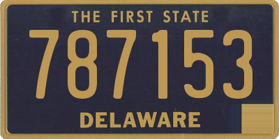 DE license plate 787153