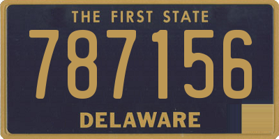 DE license plate 787156