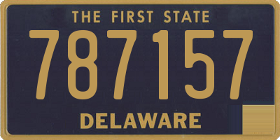 DE license plate 787157