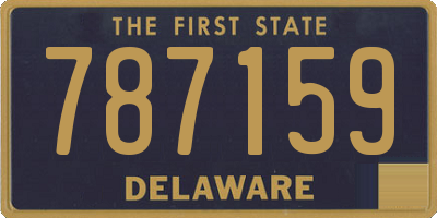 DE license plate 787159