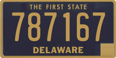 DE license plate 787167