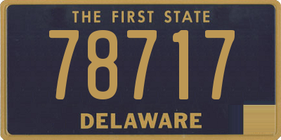 DE license plate 78717