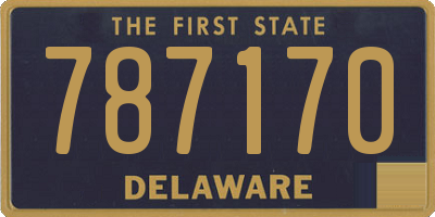 DE license plate 787170