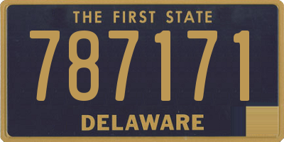 DE license plate 787171