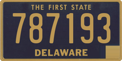 DE license plate 787193