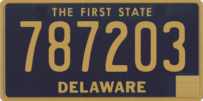 DE license plate 787203