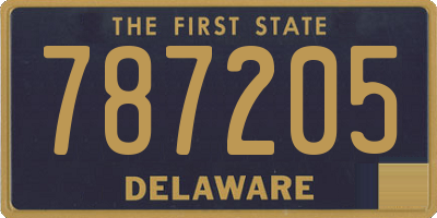 DE license plate 787205