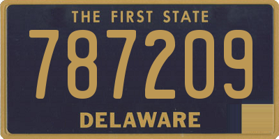 DE license plate 787209