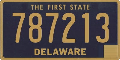 DE license plate 787213