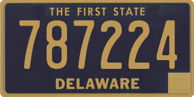 DE license plate 787224