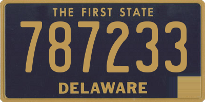 DE license plate 787233