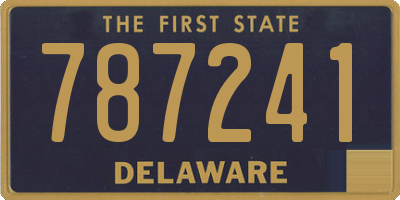 DE license plate 787241