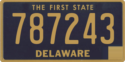 DE license plate 787243