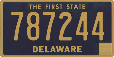 DE license plate 787244