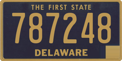 DE license plate 787248