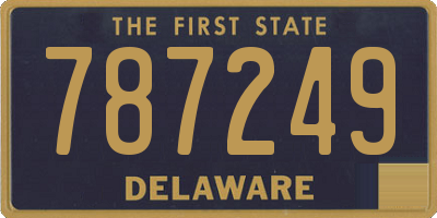 DE license plate 787249