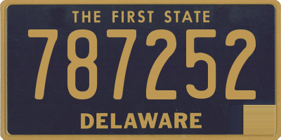 DE license plate 787252