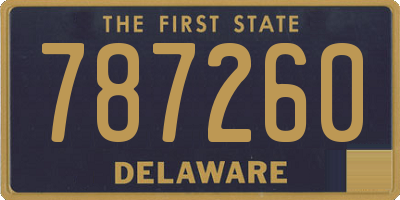 DE license plate 787260