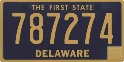 DE license plate 787274
