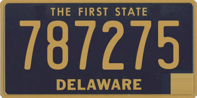 DE license plate 787275