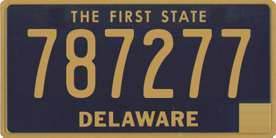 DE license plate 787277