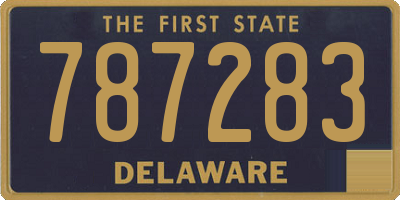 DE license plate 787283
