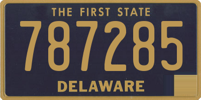 DE license plate 787285
