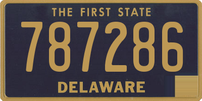 DE license plate 787286