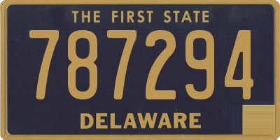 DE license plate 787294