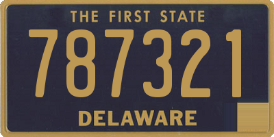 DE license plate 787321