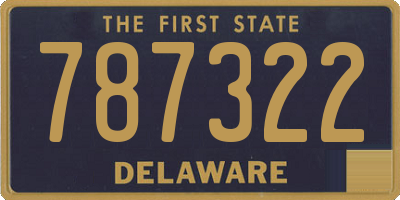 DE license plate 787322