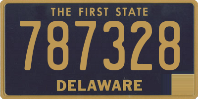 DE license plate 787328