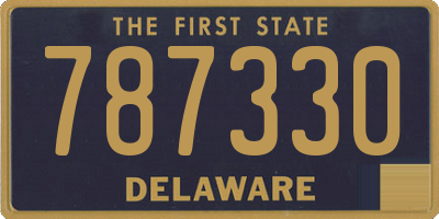 DE license plate 787330