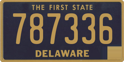 DE license plate 787336