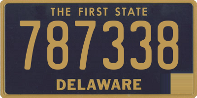 DE license plate 787338