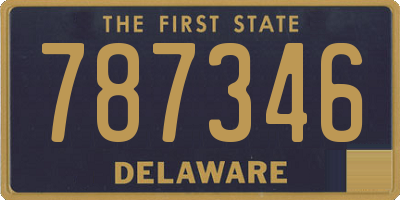 DE license plate 787346