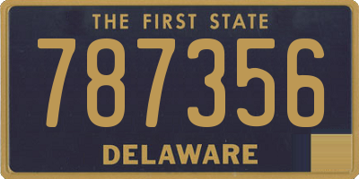 DE license plate 787356