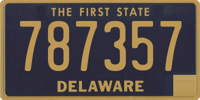 DE license plate 787357