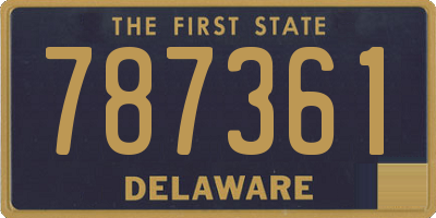 DE license plate 787361