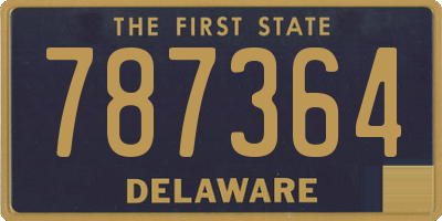 DE license plate 787364
