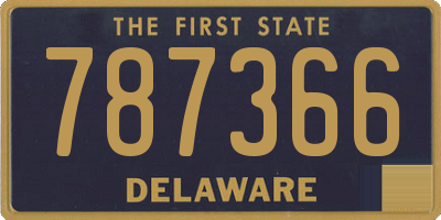 DE license plate 787366