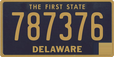 DE license plate 787376