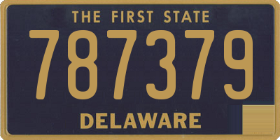 DE license plate 787379