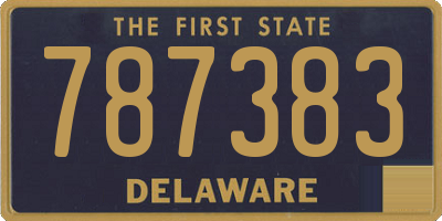 DE license plate 787383